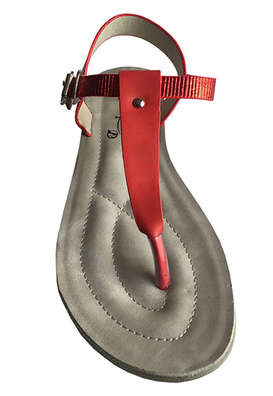 Sandalia Ecocuero ZAY55 Rojo-2