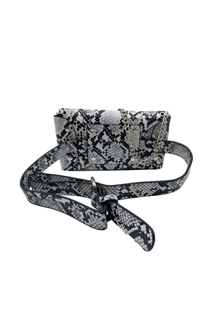 Cartera de fiesta Ecocuero Negro CRS87-2