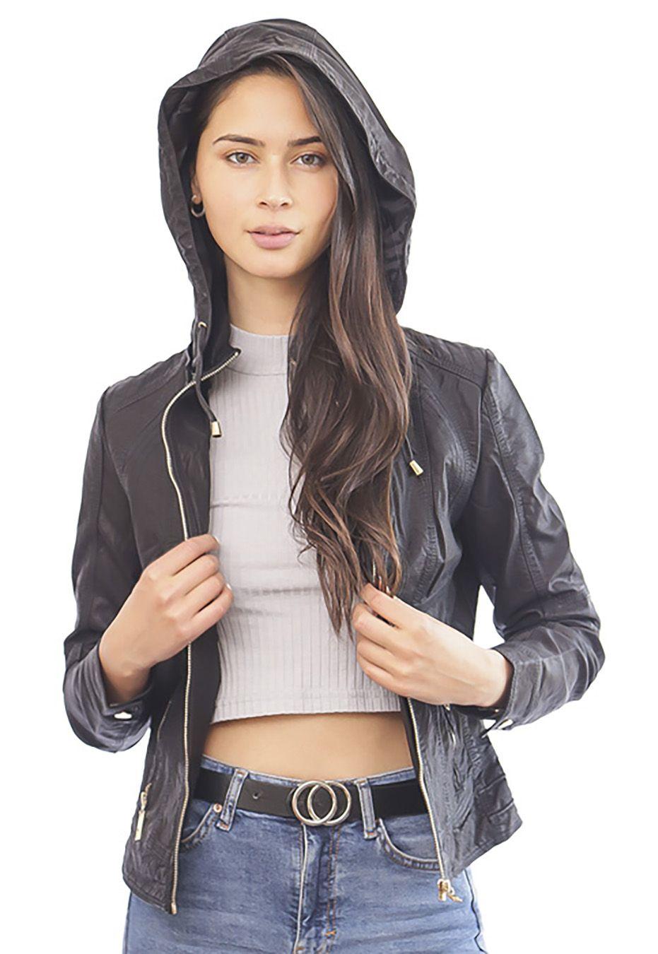 Chaqueta Ecocuero  CHF40 Negro-1