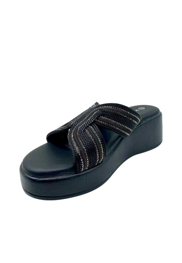 Sandalia Mujer Negro ZB026-3