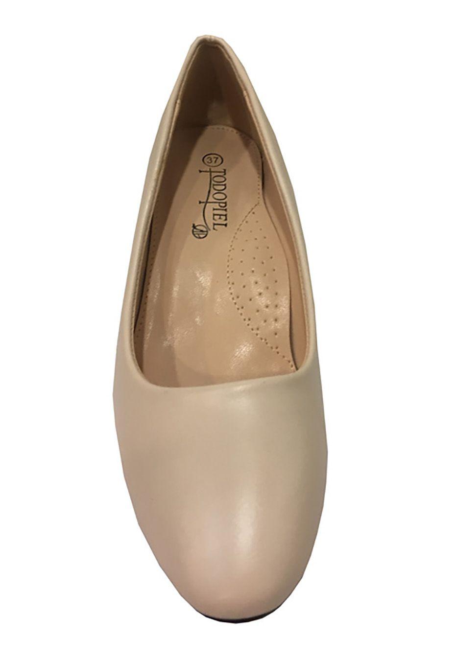 Zapato Reina Ecocuero ZAU32 Beige-2