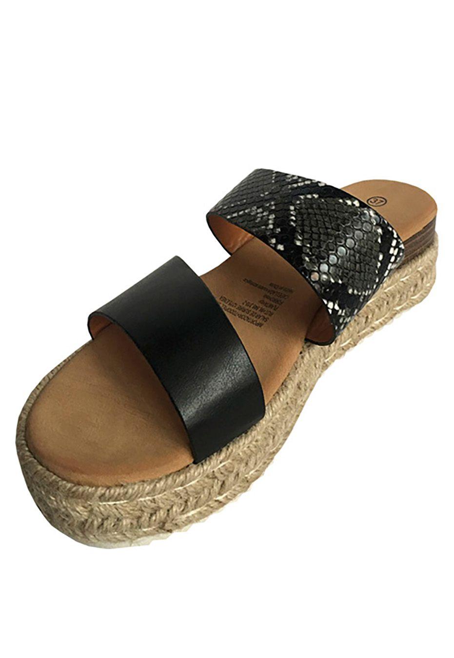 Sandalia Ecocuero ZAY30 Snake Black-3