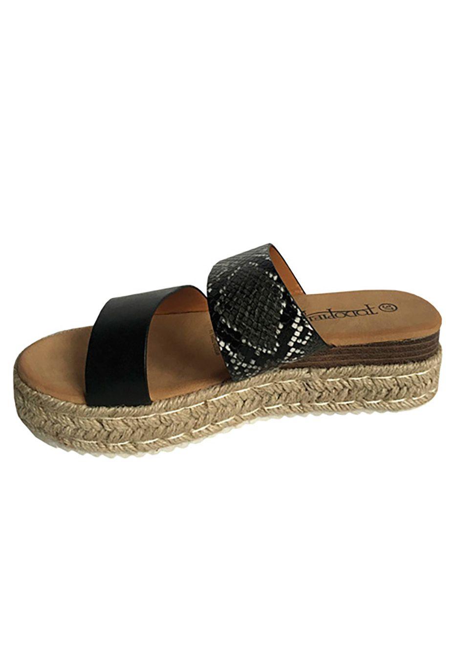 Sandalia Ecocuero ZAY30 Snake Black-4