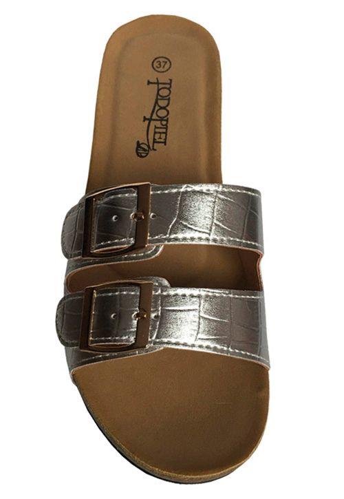 Sandalia Ecocuero ZAY63 Plata-2