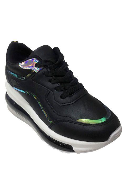 Zapatilla Ecocuero ZAY13 Negro-1