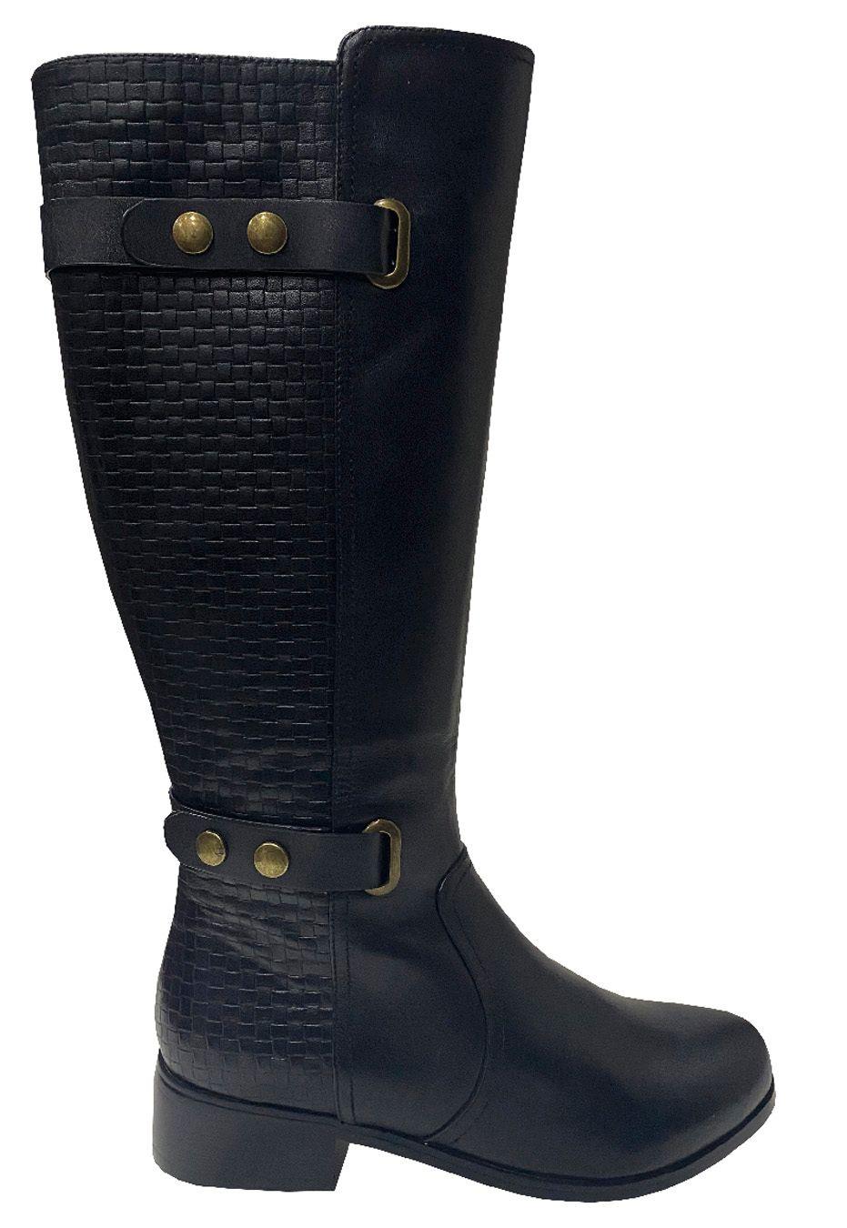 Bota Cuero ZAT48 Negro-0
