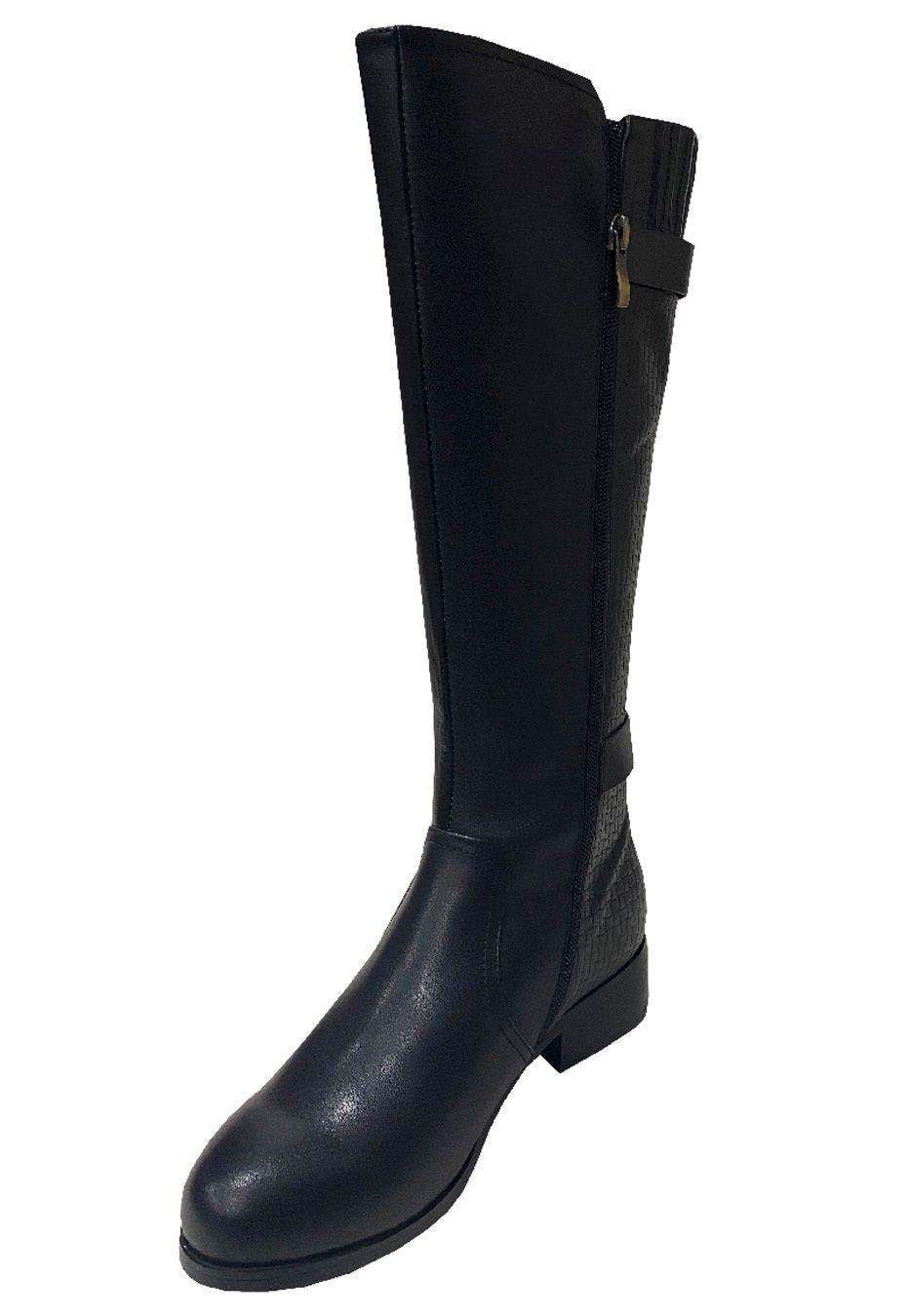 Bota Cuero ZAT48 Negro-3