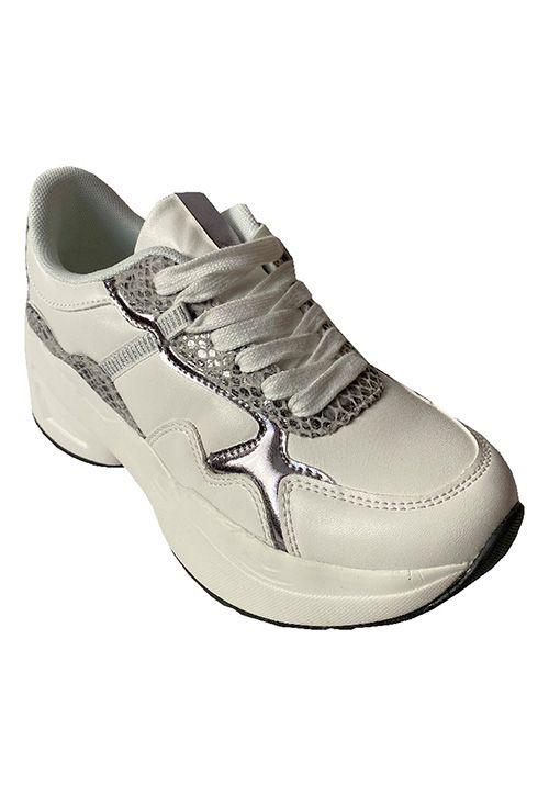 Zapatilla Ecocuero ZAY68 Blanco-1