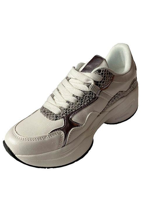 Zapatilla Ecocuero ZAY68 Blanco-3