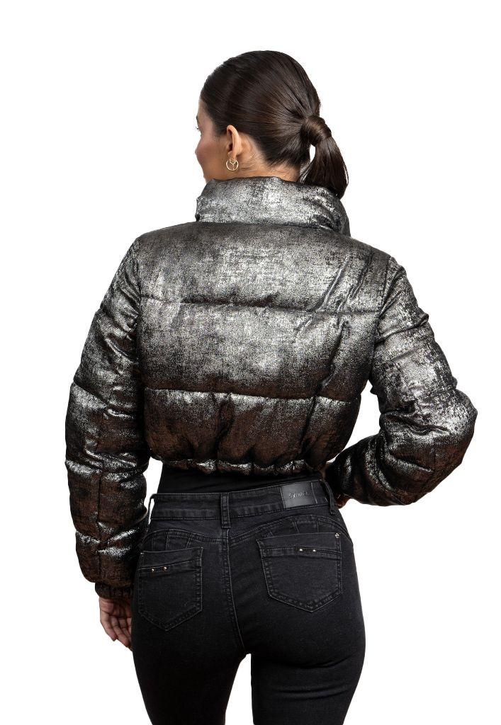 Parka CHG77 Poliéster Plata-2