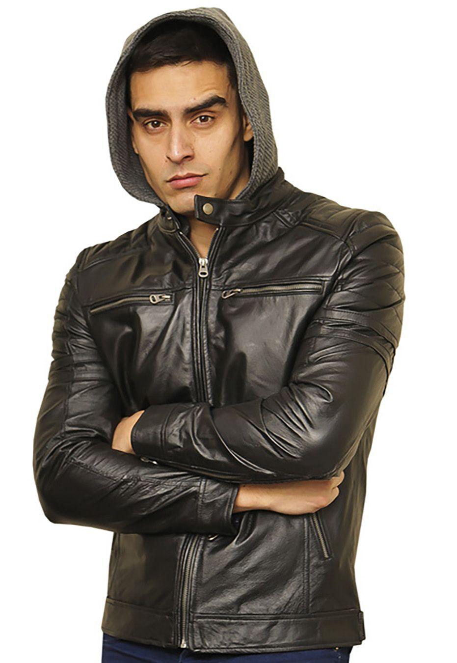 Chaqueta Cuero CHF87 Negro-1