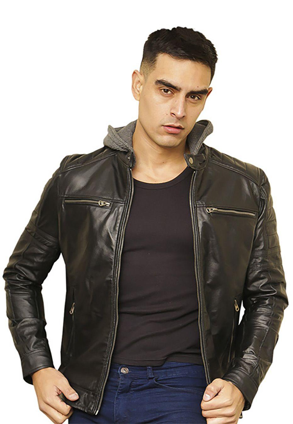 Chaqueta Cuero CHF87 Negro-2