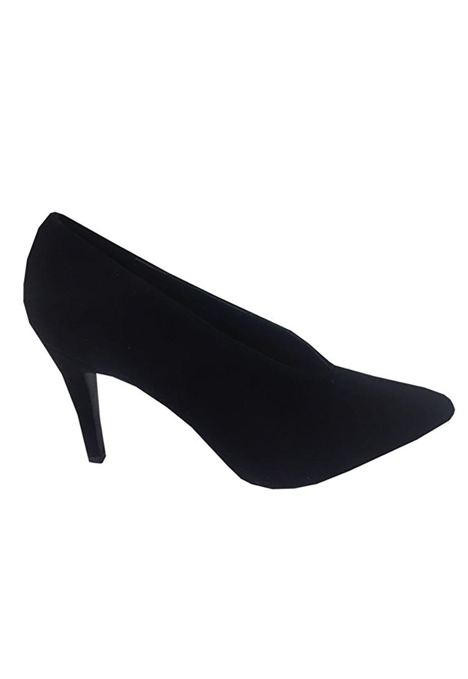 Zapato Reina Gamuza Ecológica  ZAW52 Negro-0