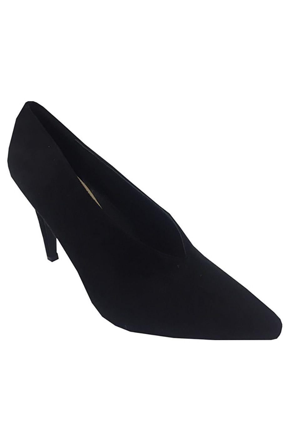 Zapato Reina Gamuza Ecológica  ZAW52 Negro-1