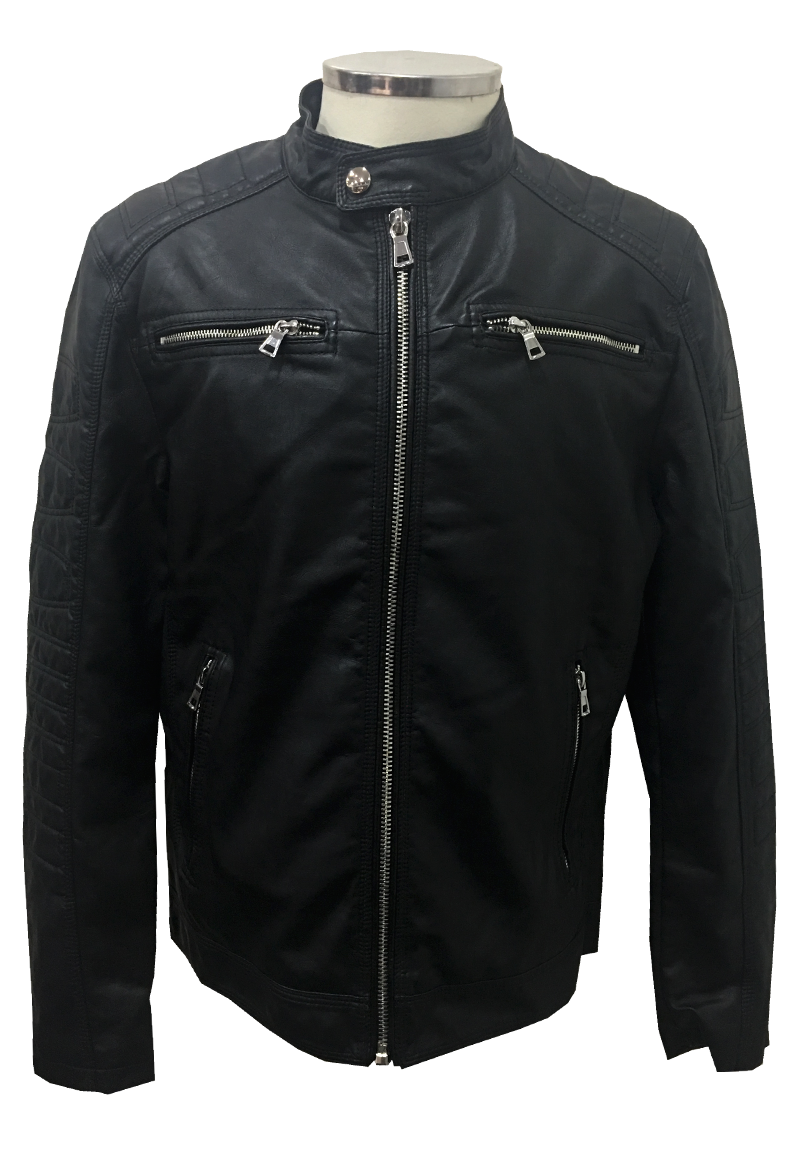 Chaqueta Ecocuero CHF99 Negro-0