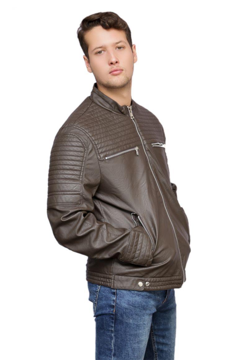 Chaqueta Ecocuero  CHF79 Café-1