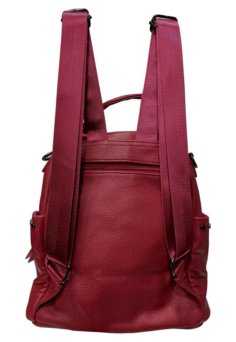 Mochila Cuero CRU45 Rojo-2