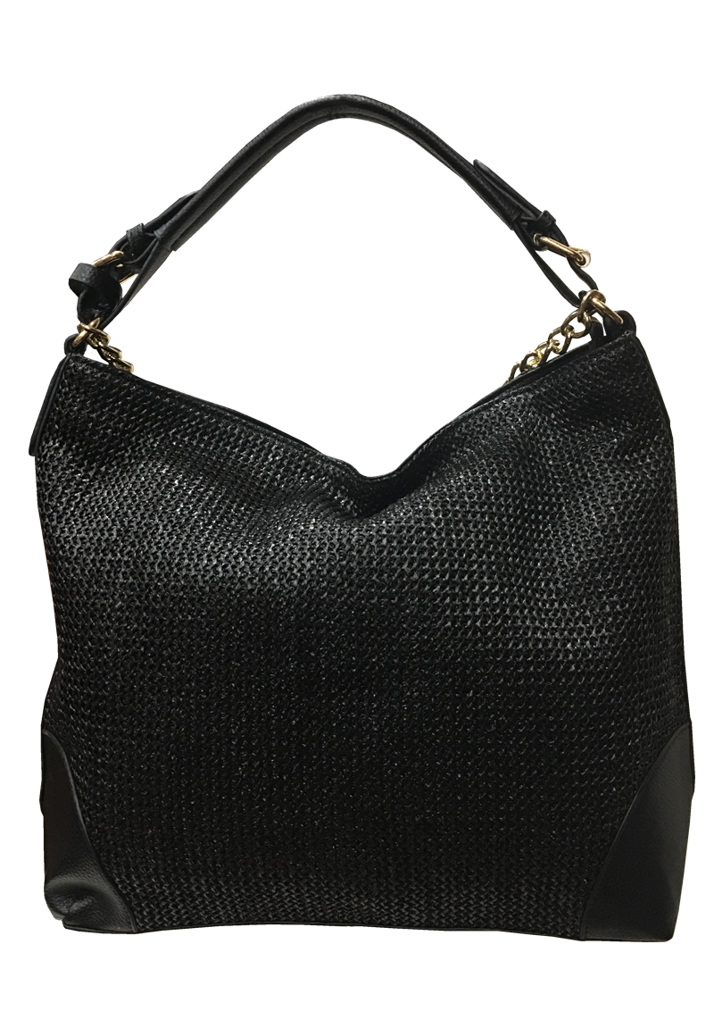 Cartera Cuero Ecológico CRO28 Negro-2