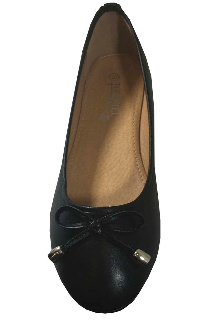 Ballerina Ecocuero ZAS58 Negro-1