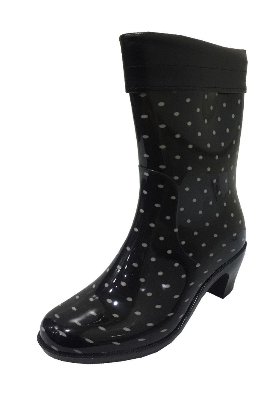 Bota de Agua ZAV36 Negro Blanco-3