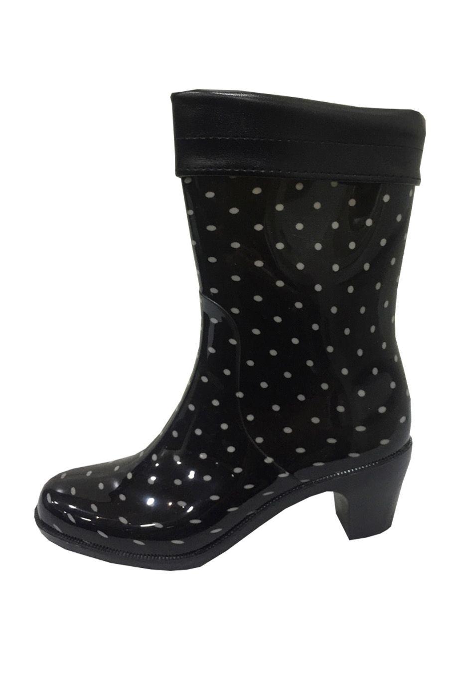 Bota de Agua ZAV36 Negro Blanco-4