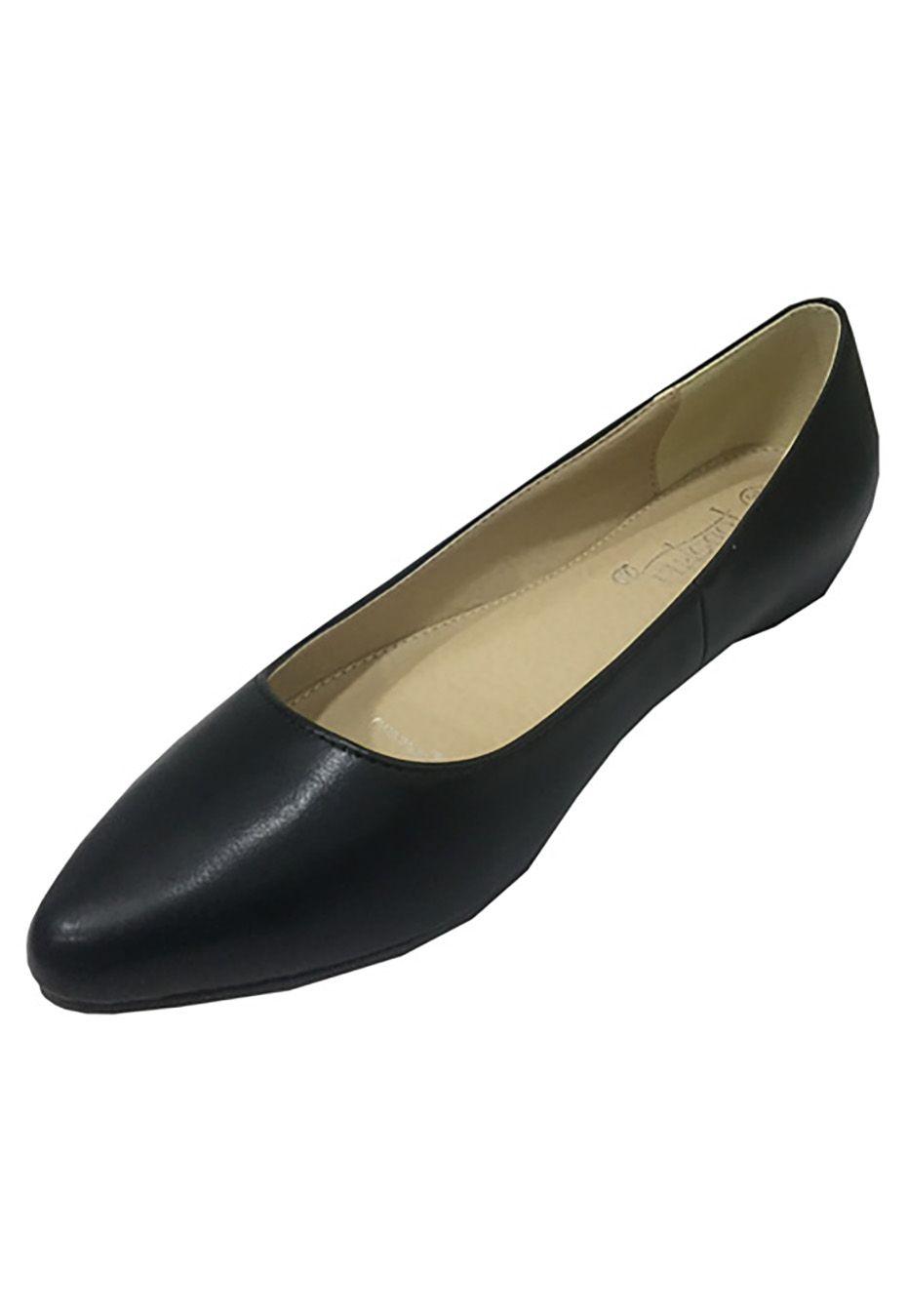 Ballerina Ecocuero ZAQ91 Negro-3