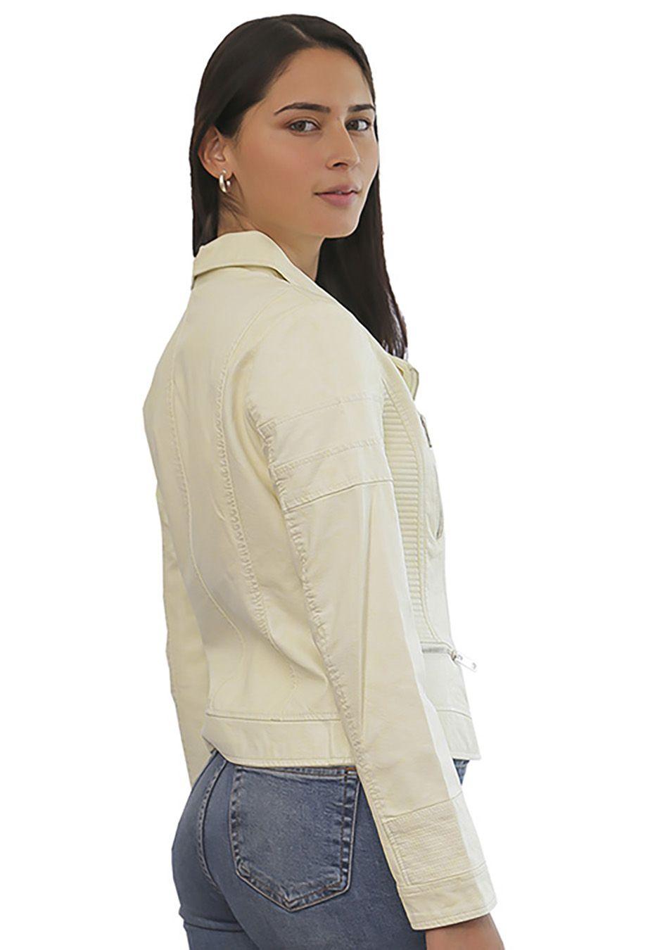 Chaqueta Ecocuero  CHG03 Blanco Invierno-2