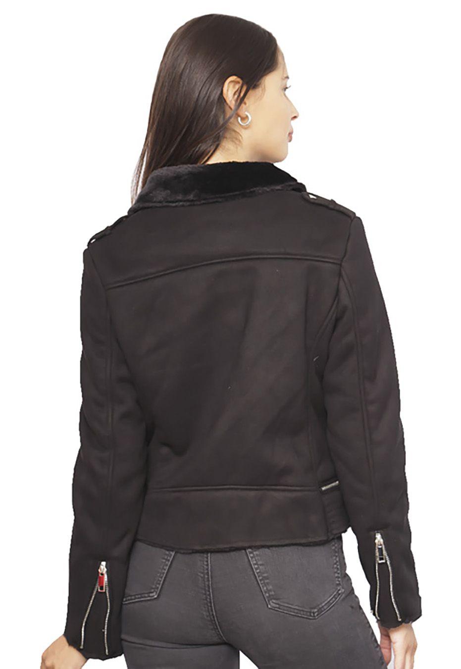 Chaqueta Gamuza Ecológica CHF76 Negro-2