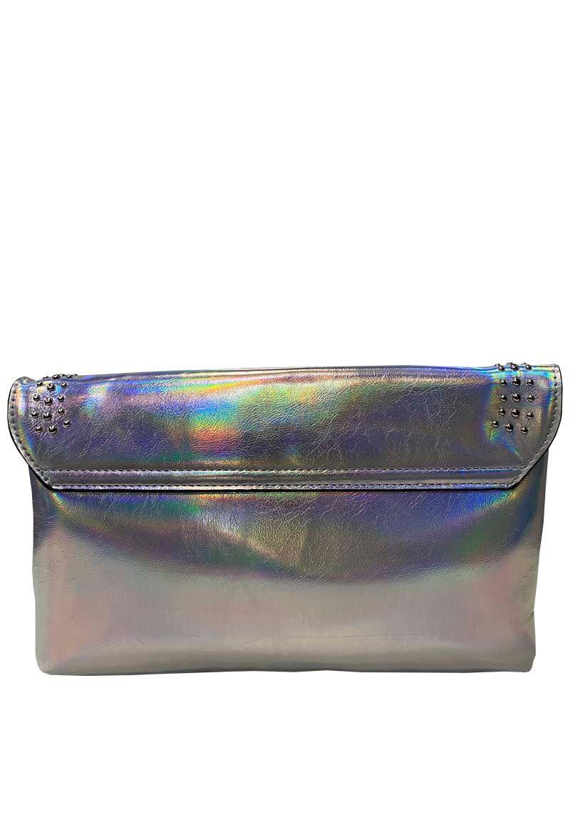 Cartera Cuero Ecológico CRS14 Plata Tornasol-2