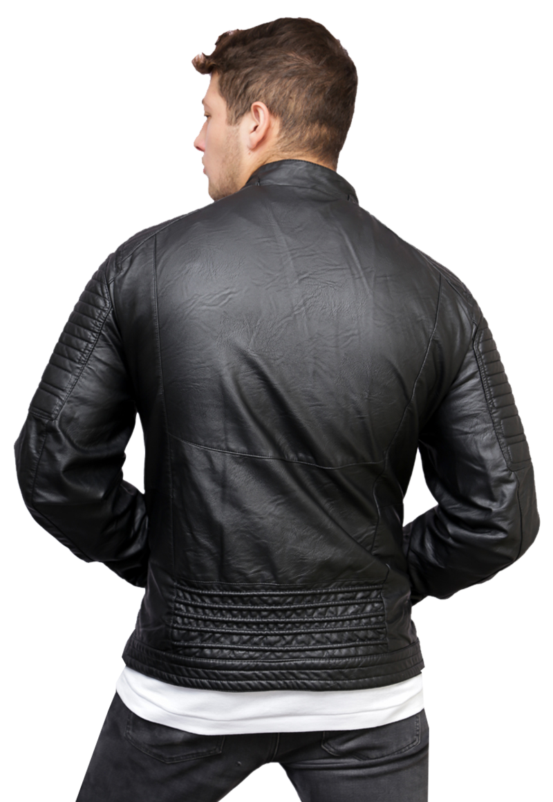 Chaqueta Ecocuero CHF79 Negro-2