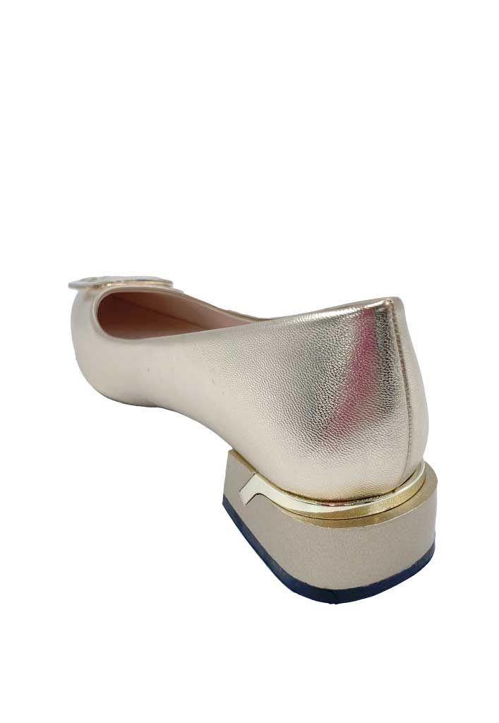 Zapato de taco Ecocuero ZB011 Dorado-4