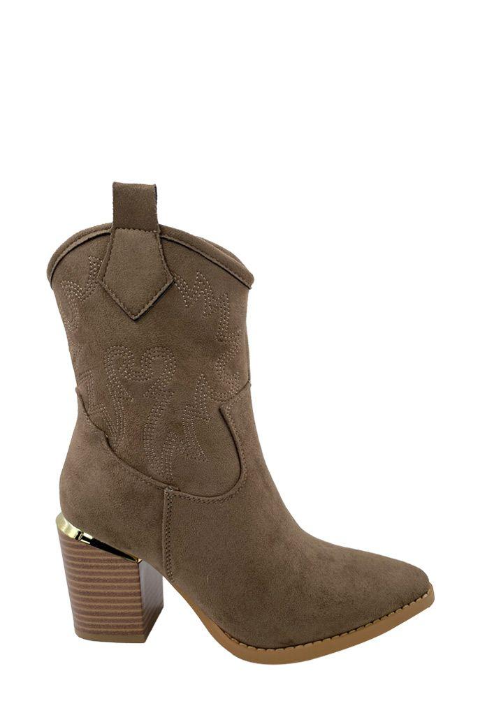 Botin ZAZ87 Ecocuero Taupe-0