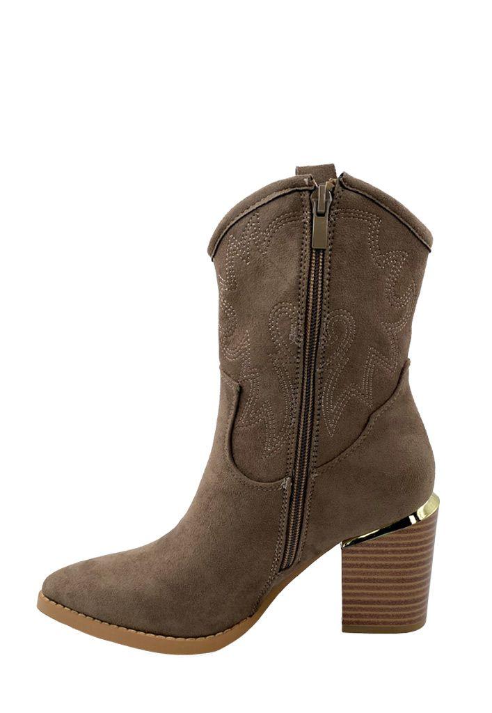 Botin ZAZ87 Ecocuero Taupe-4