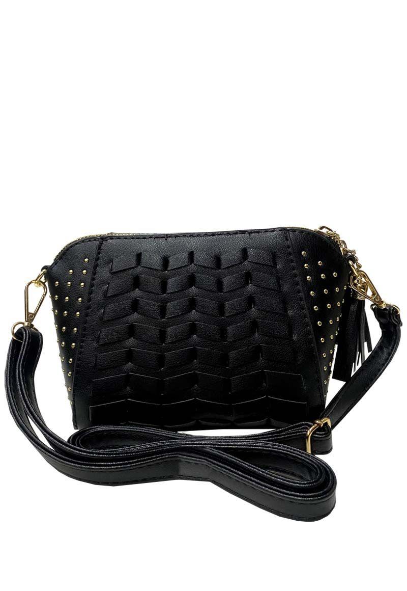 Cartera Cuero Ecológico CRO74 Negro-0