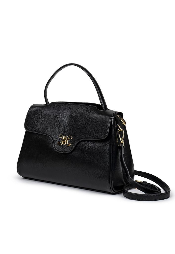 Cartera ecocuero CRU98 Negro-2