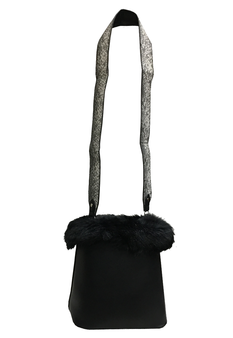 Cartera Cuero Ecológico CRO31 Negro-2