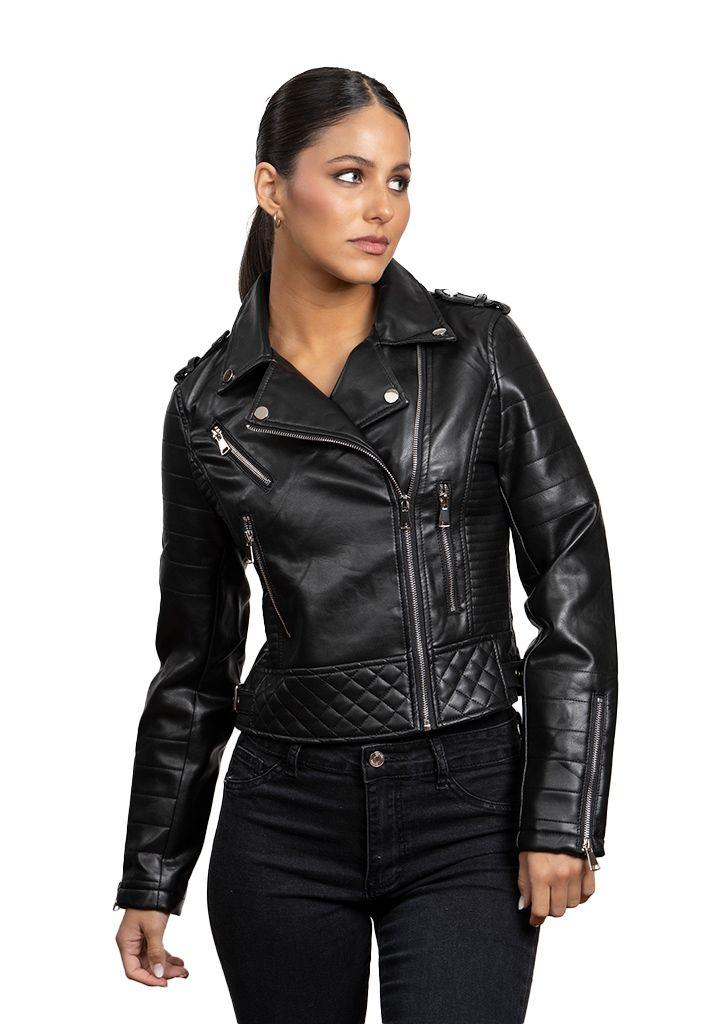 Chaqueta CHG80 Ecocuero Negro-0