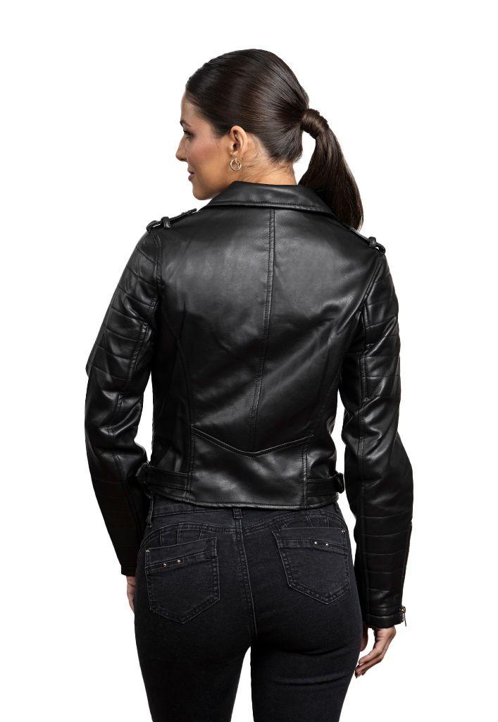 Chaqueta CHG80 Ecocuero Negro-2