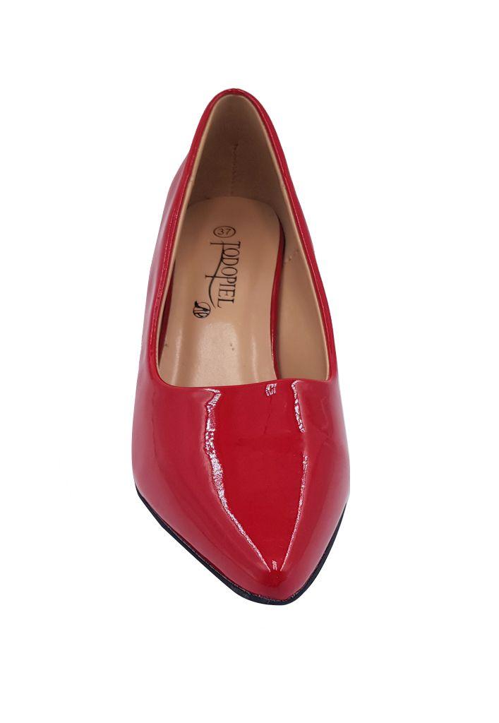 Zapato Reina Ecocuero ZAW42 Rojo-2