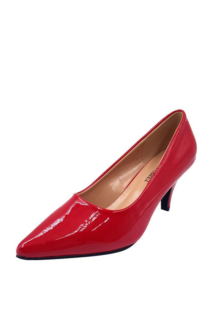 Zapato Reina Ecocuero ZAW42 Rojo-3