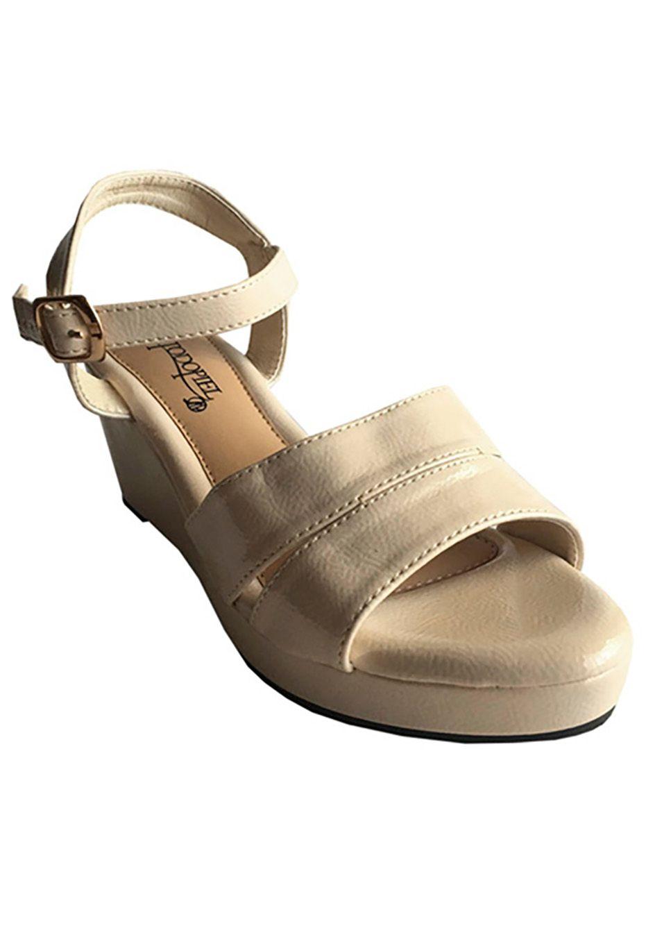 Sandalias Ecocuero ZAY64 Beige-1