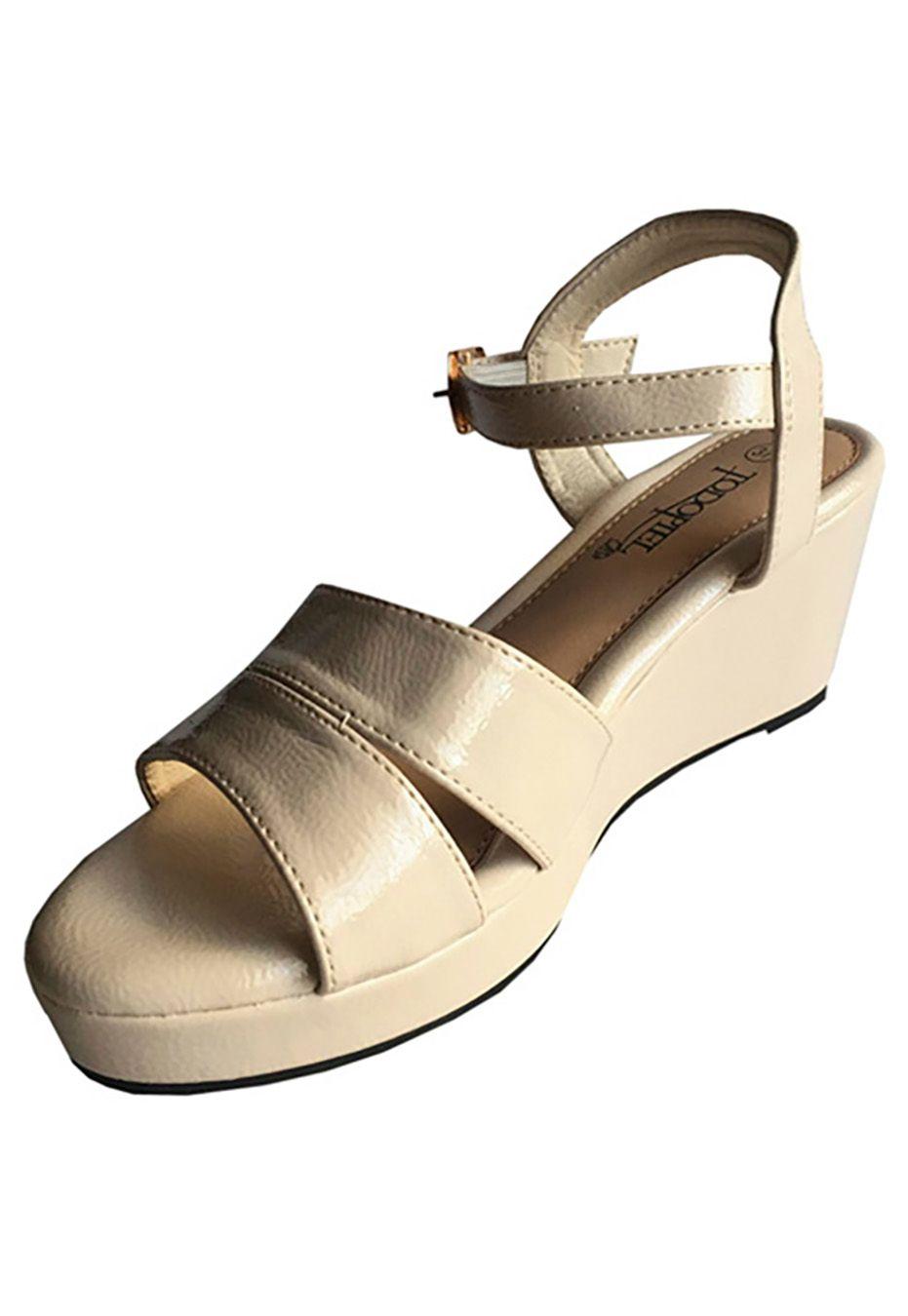 Sandalias Ecocuero ZAY64 Beige-3