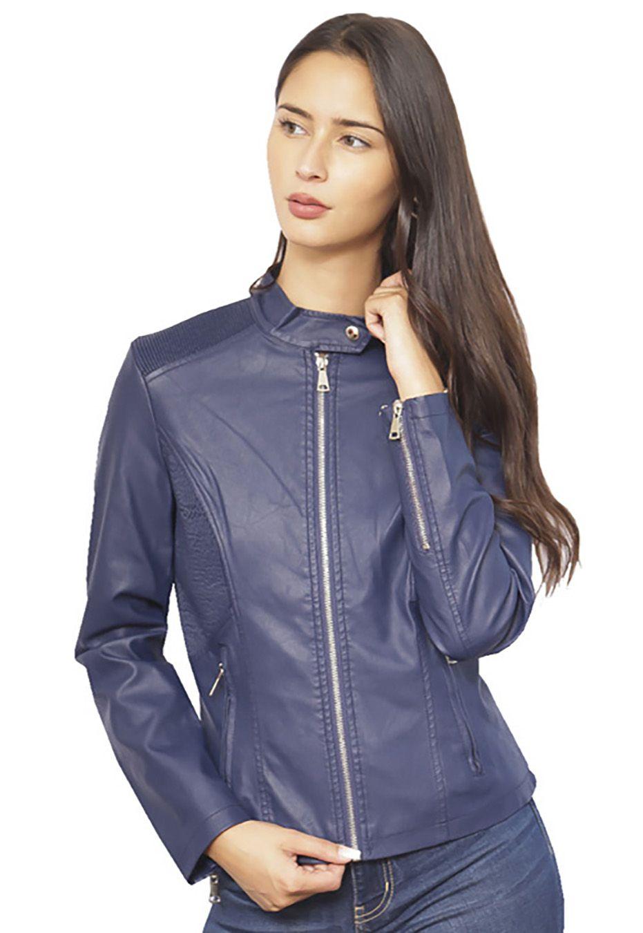 Chaqueta Ecocuero  CHF41 Azul-0