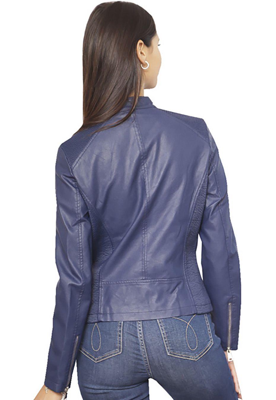 Chaqueta Ecocuero  CHF41 Azul-2