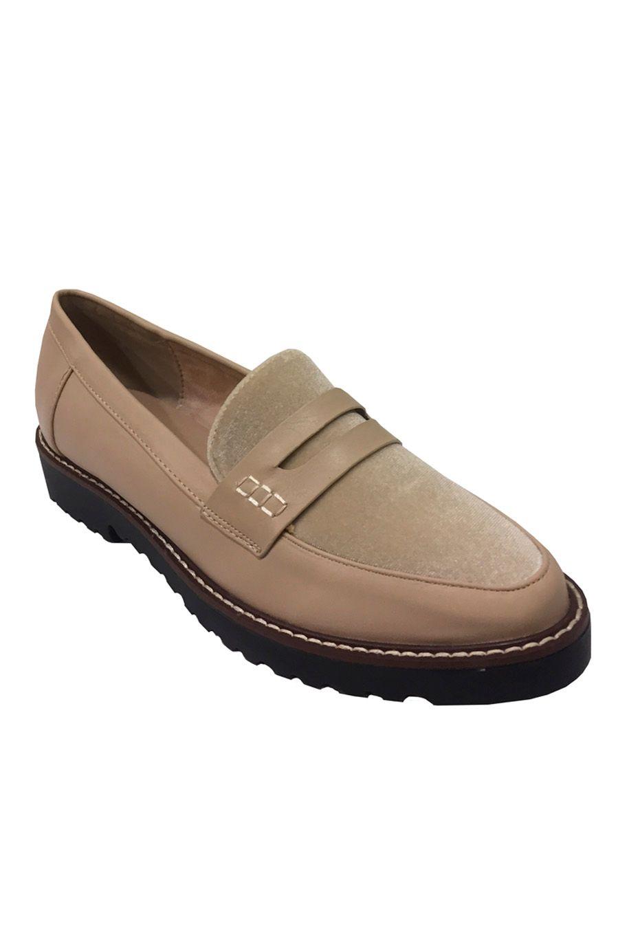 Mocasin Ecocuero  ZAT77 Beige-1
