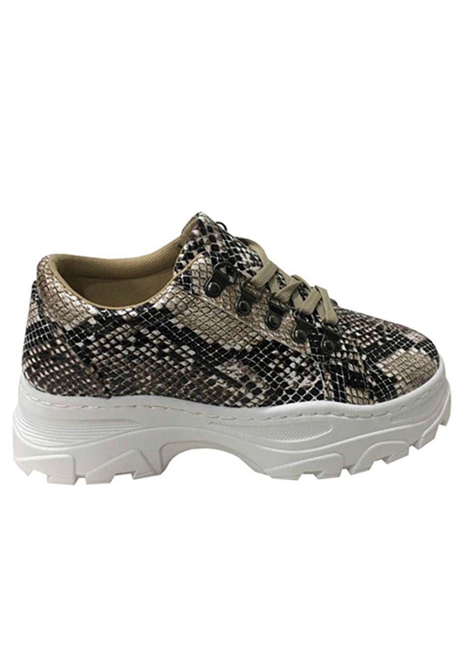 Zapatilla Croco ZAX62 Café-0