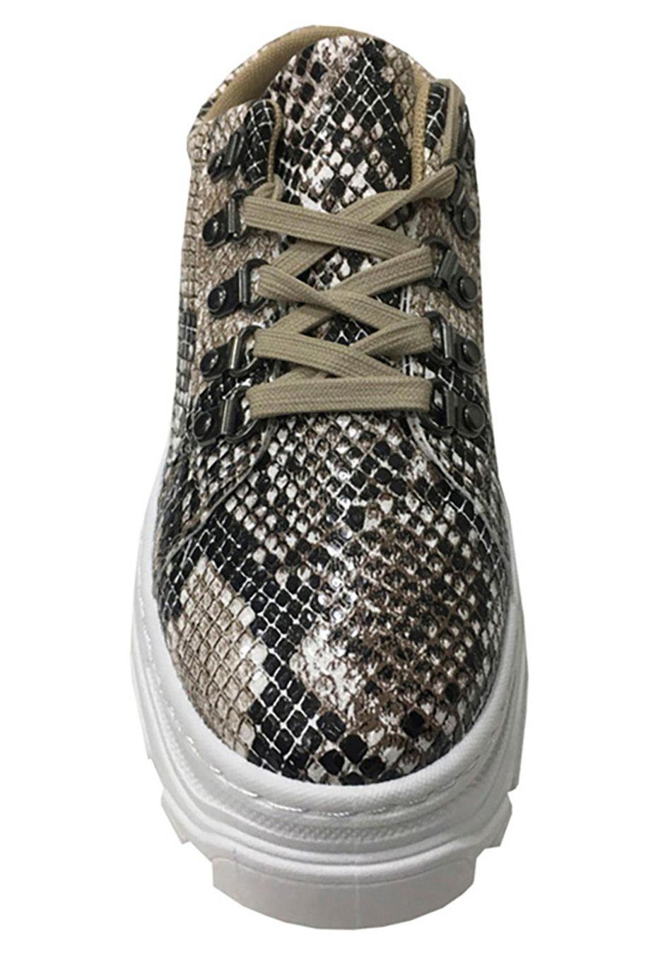 Zapatilla Croco ZAX62 Café-2