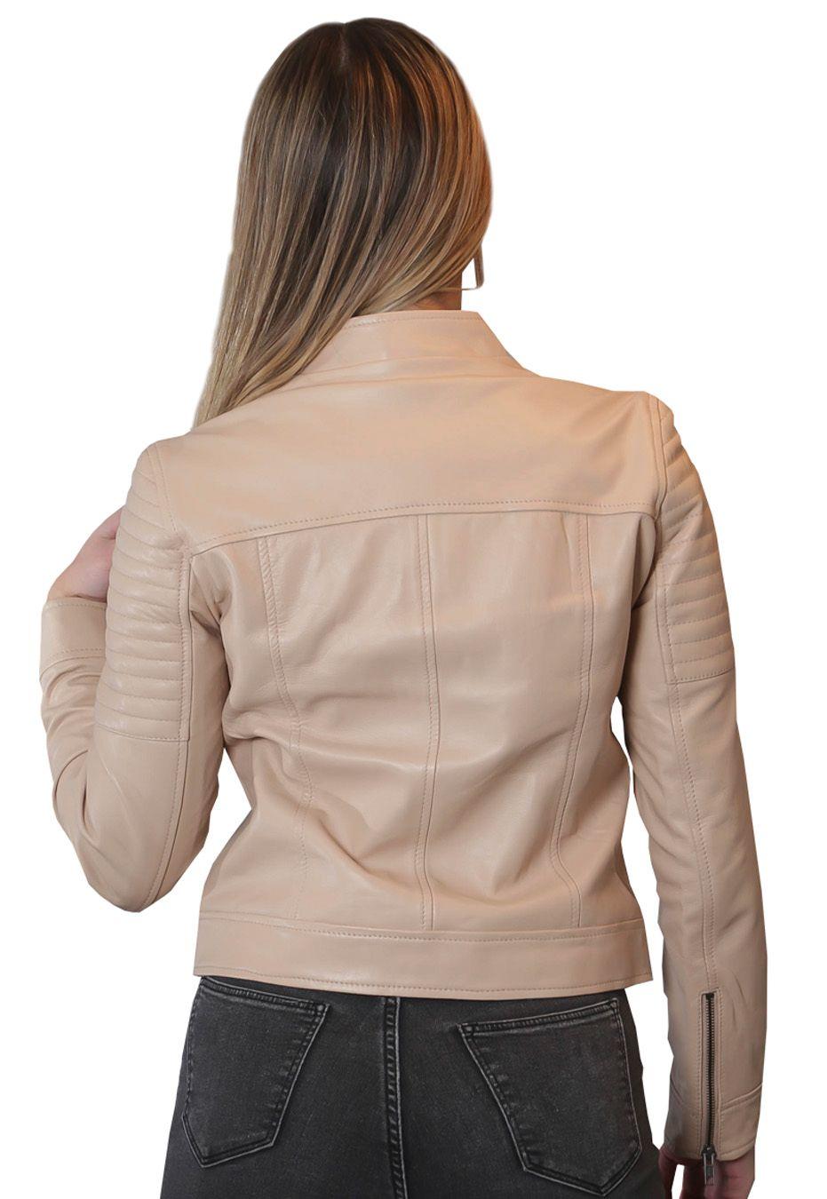 Chaqueta Cuero CHG55 Nude-1