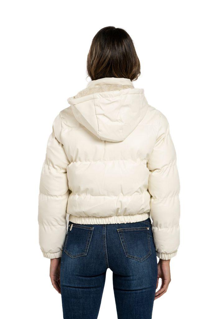 Chaqueta Puffa CHG74 Ecocuero Blanco-2