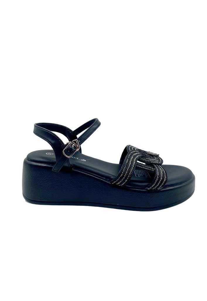 Sandalia Mujer Negro ZB025-0